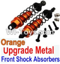 Wltoys 10428 Parts-Upgrade Metal Front Shock Absorbers(2pcs)-Orange-K949-36,Wltoys 10428 RC Car Parts,High speed 1:10 Scale 4wd,10428 Electric Power On Road Drift Racing Truck Car Parts